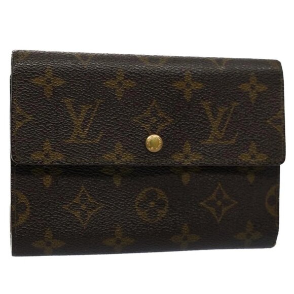 LOUIS VUITTON Monogram Porte Tresor Etui Papie Wallet - Picture 1 of 16